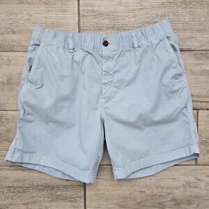 BearBottom Shorts Men Elastic Stretch Waist Baby Blue Flap Back Pocket XL